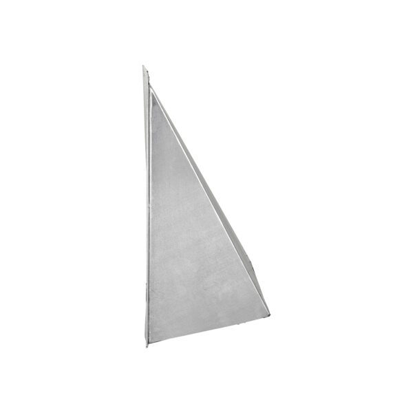 Galvanized Steel Wall Exhaust Hood Exhaust Vent - Spring Damper - Screen - Flush Mount - Side