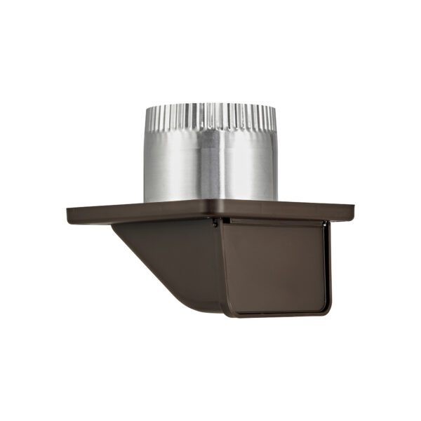 Black Plastic Soffit Continuous Run Bath Fan Exhaust Vent - Damper - Screen - 3 inch Pipe - Closed