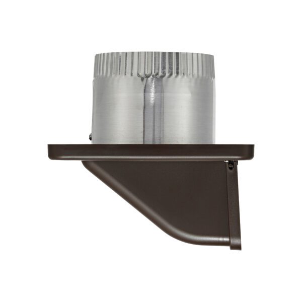Black Plastic Soffit Continuous Run Bath Fan Exhaust Vent - Damper - Screen - 3 inch Pipe - Side