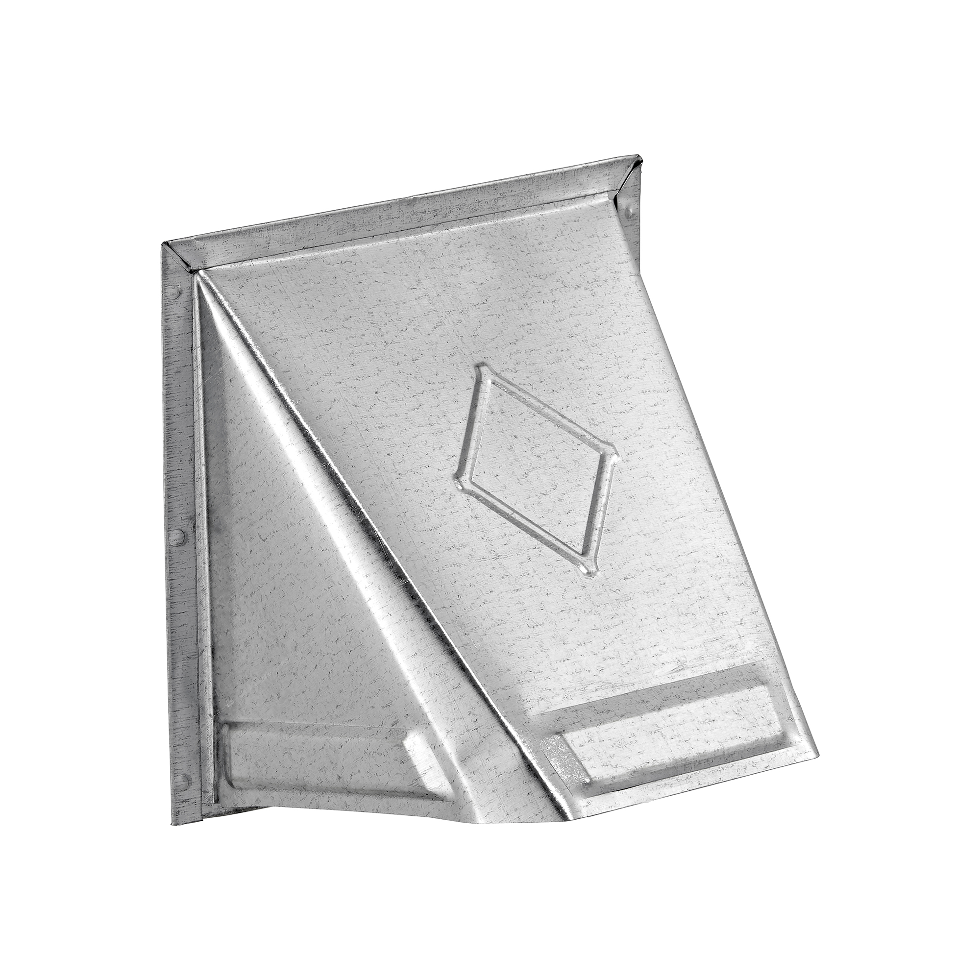 34400GNT-03 Galvanized Steel Wall Exhaust Dryer Vent Hood - Damper - Flush Mount - Front