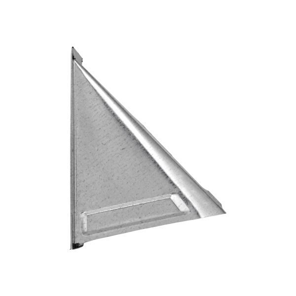 Galvanized Steel Wall Exhaust Dryer Vent Hood - Damper - Flush Mount - Side