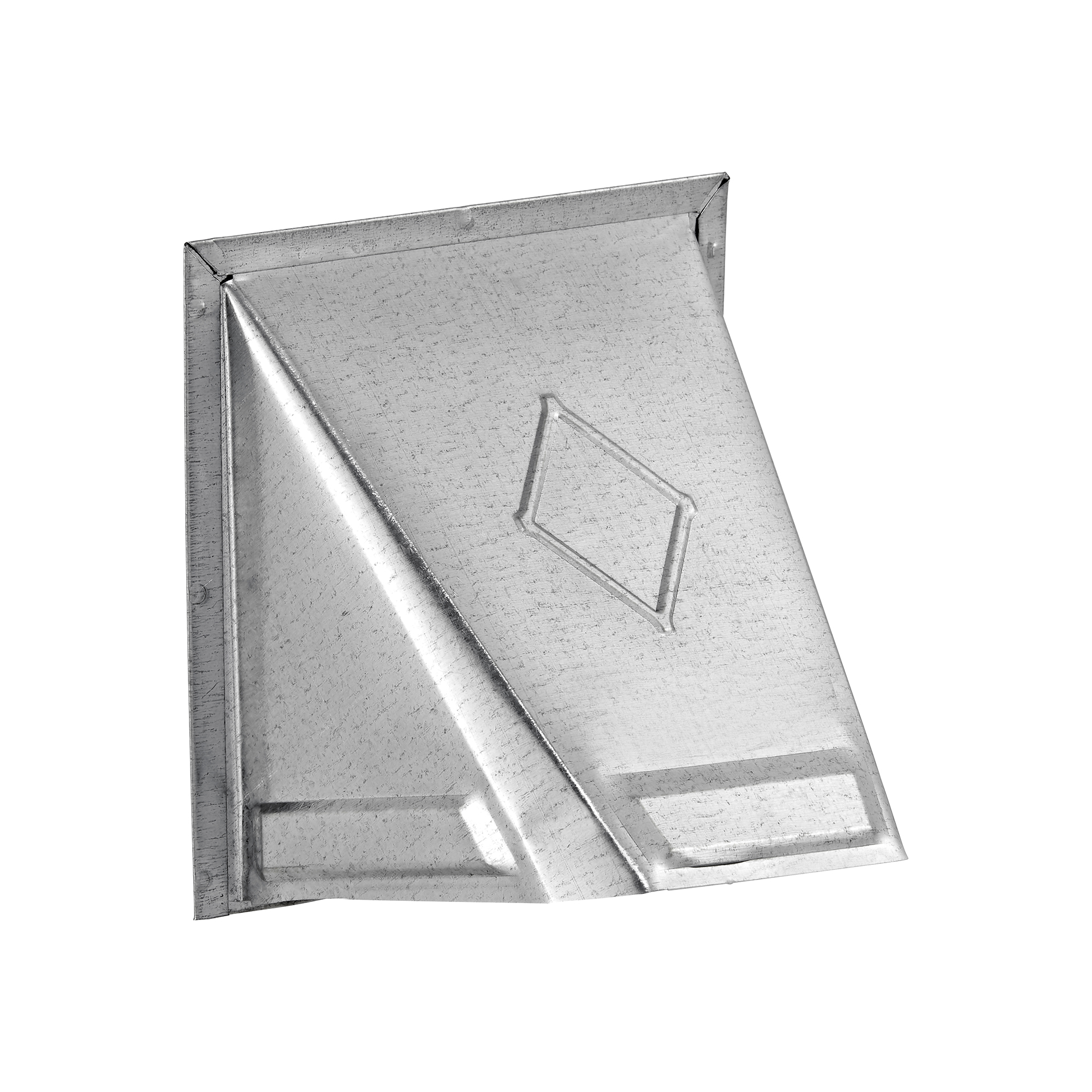 34400GSNT-03 Galvanized Steel Wall Exhaust Bath Fan Vent Hood - Damper - 1/8 inch Bug Screen - Flush Mount - Front