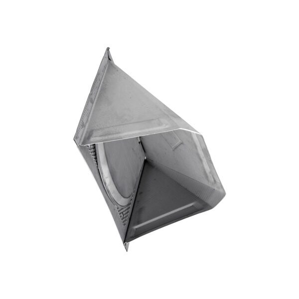 Paint Grade Steel Wall Exhaust Bath Fan Vent Hood - Damper - 1/8 inch Bug Screen - Flush Mount - Closed