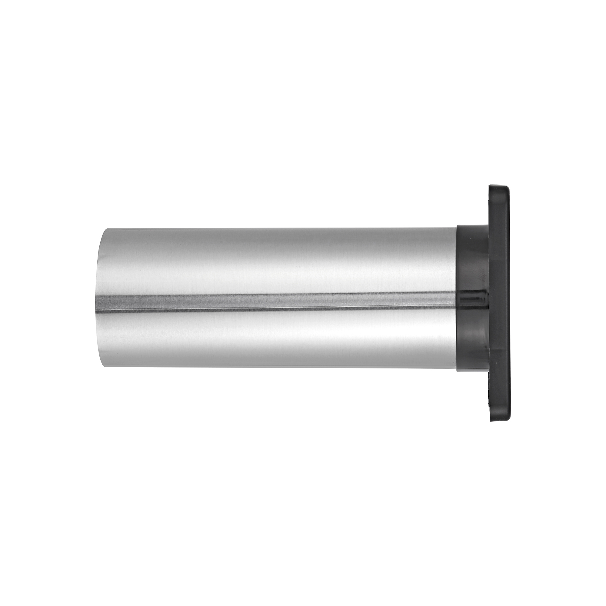 1422BLSTP-03 Black Plastic Wall Exhaust Single Flap Bath Vent - Bug Screen - 11 inch Pipe - Side