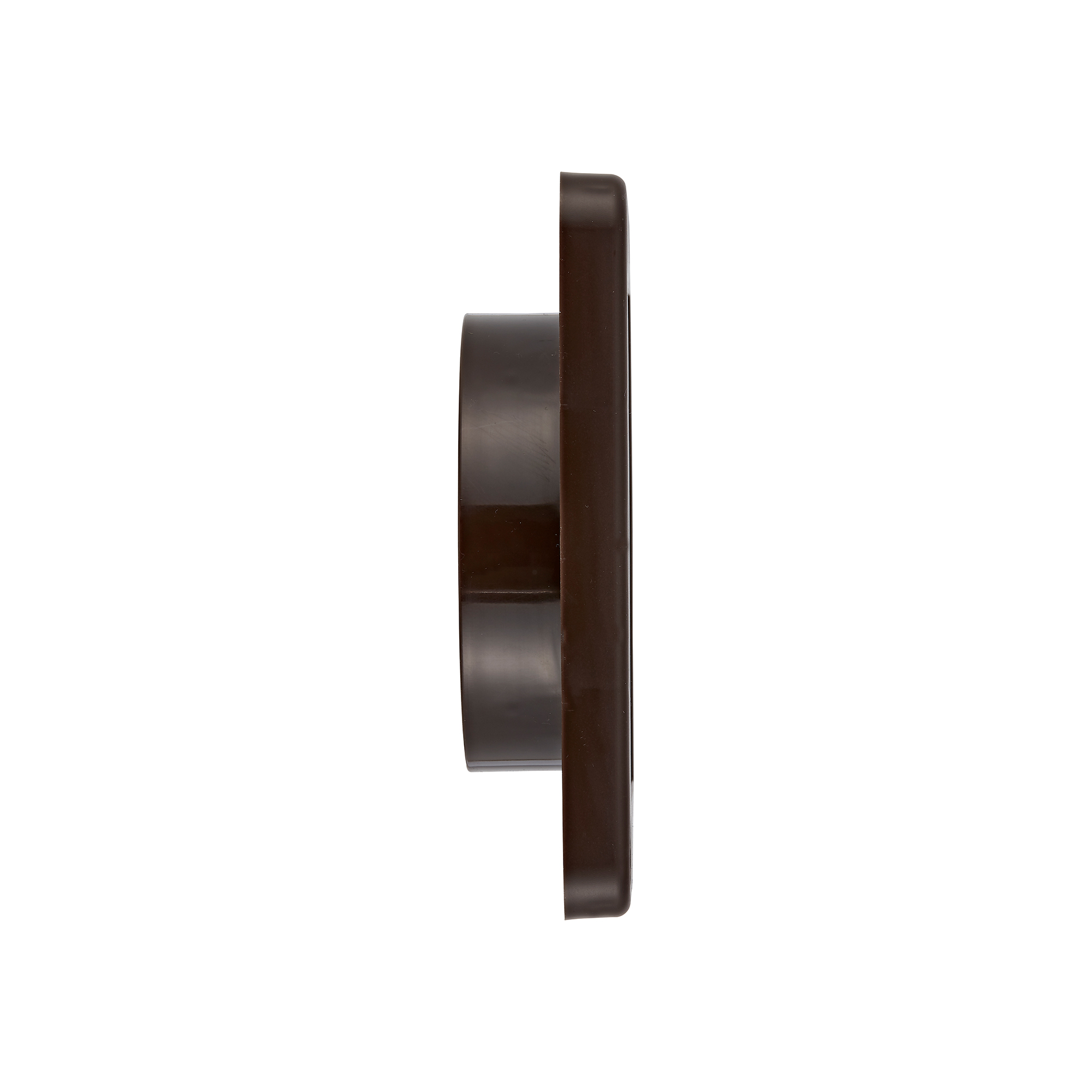 1422BS-05 Brown Plastic Wall Exhaust Single Flap Bath Vent - Bug Screen - Side