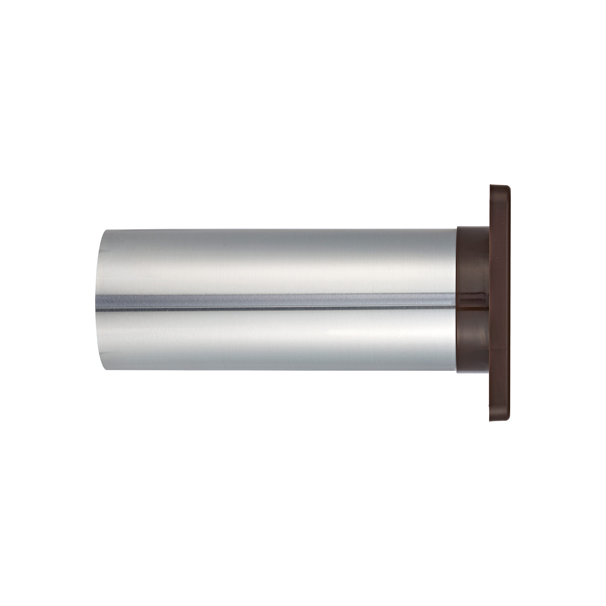 1422BSTP-03 Brown Plastic Wall Exhaust Single Flap Bath Vent - Bug Screen - 11 inch Pipe - Side