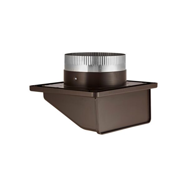 Black Plastic Soffit Continuous Run Bath Fan Exhaust Vent - Damper - Screen - 3 inch Pipe - Closed