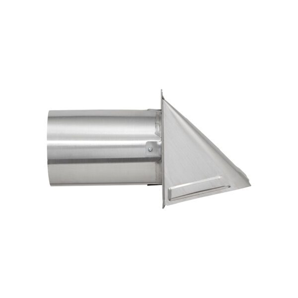 Aluminum Wall Exhaust Hood Dryer Vent - Damper - 6 inch Pipe - Side