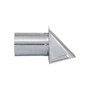 Galvanized Steel Wall Exhaust Hood Dryer Vent - Damper - 6 inch Pipe - Side
