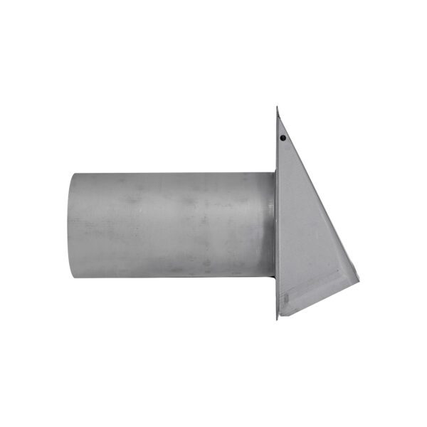 Paint Grade Steel Wall Exhaust Hood Bath Fan Vent - Spring Damper - 11 inch Pipe - Side