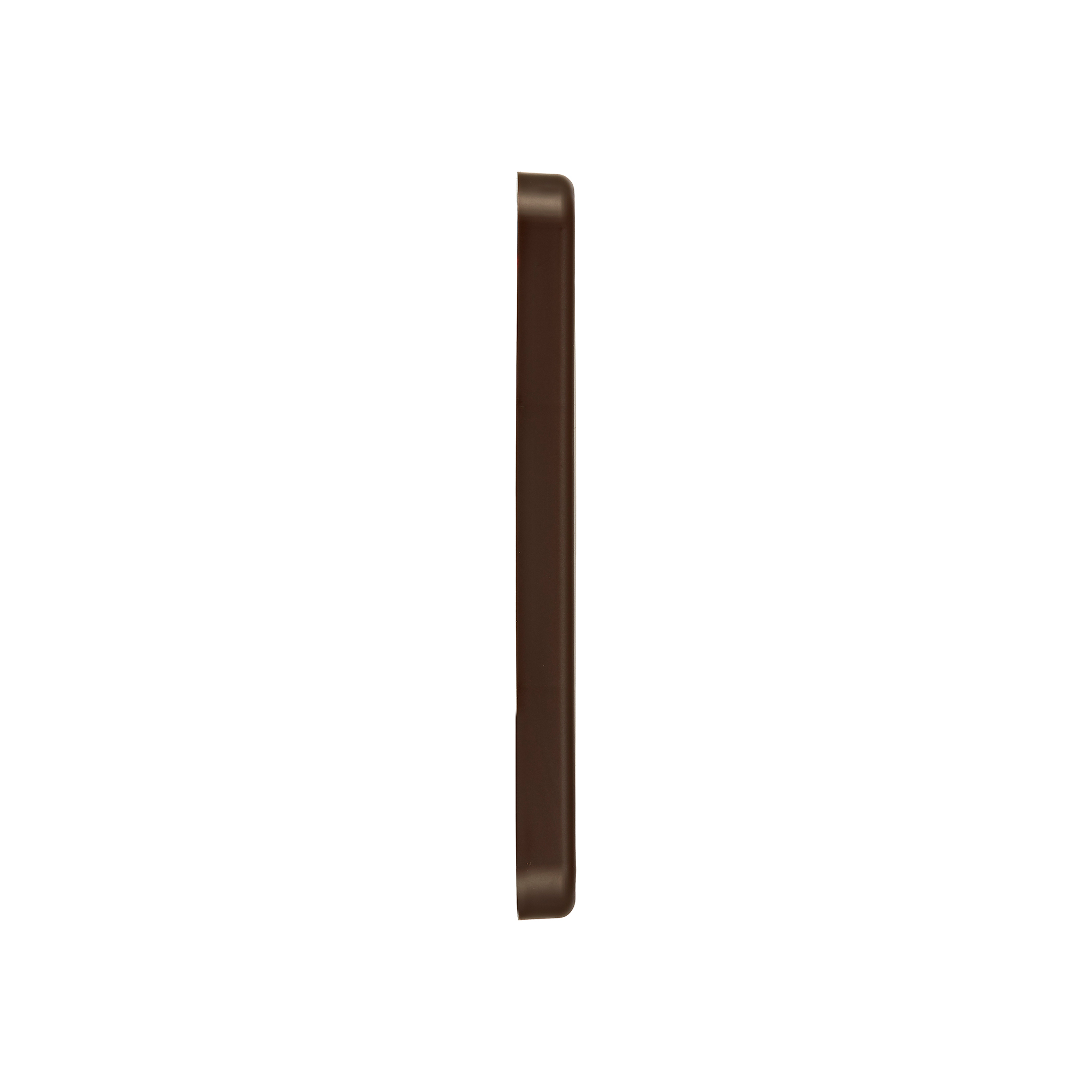 1423BS-NC-04 Brown Plastic Wall Exhaust Vent (Louvered) - Metal Bug Screen - Flush Mount - Side