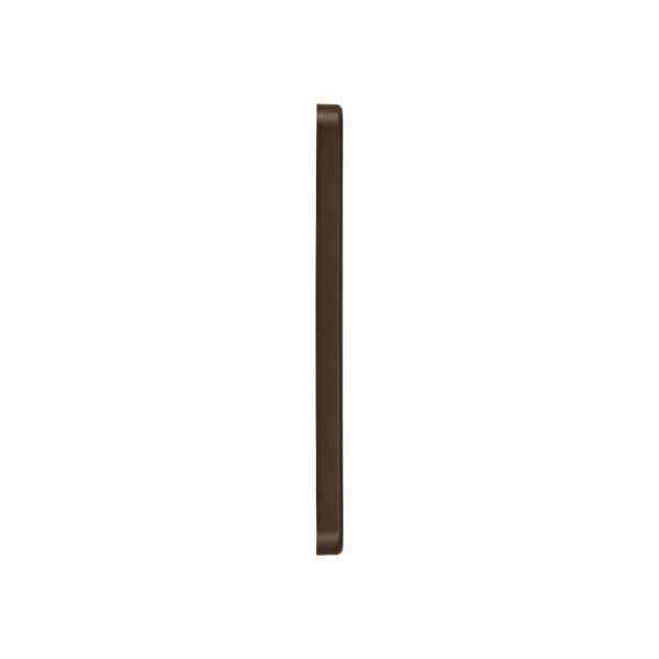 Brown Plastic Wall Exhaust Vent (Louvered) - Metal Bug Screen - Flush Mount - Side