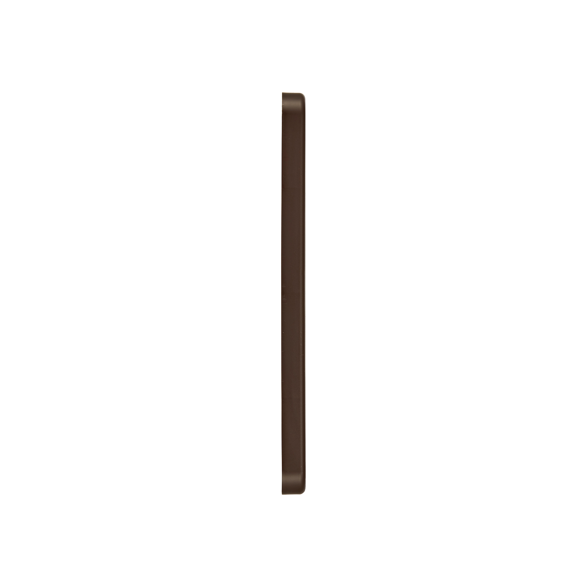361BS-NC-04 Brown Plastic Wall Exhaust Vent (Louvered) - Metal Bug Screen - Flush Mount - Side