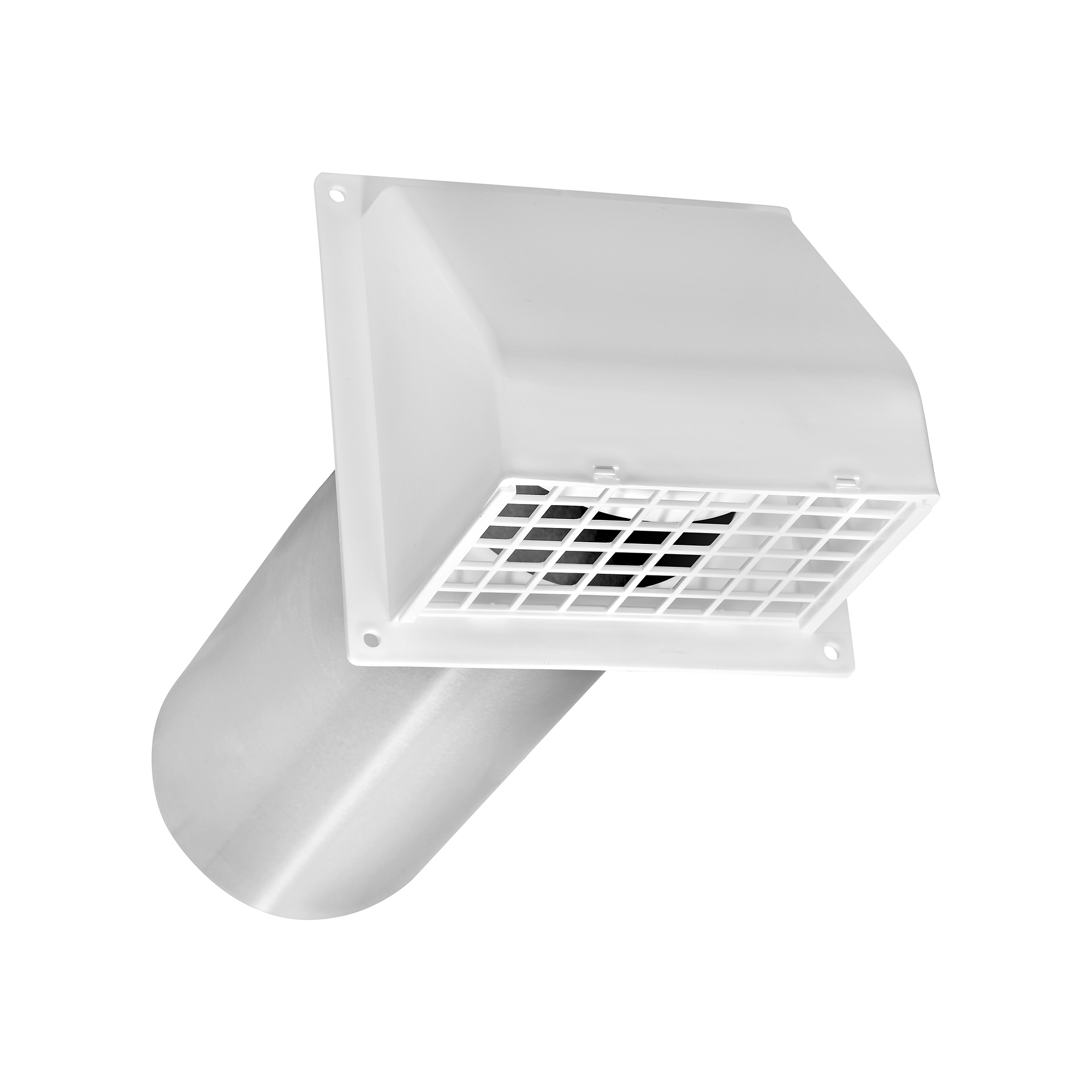 Dryer Vent - 4 inch Exhaust Hood Vent - Damper #224W-FF