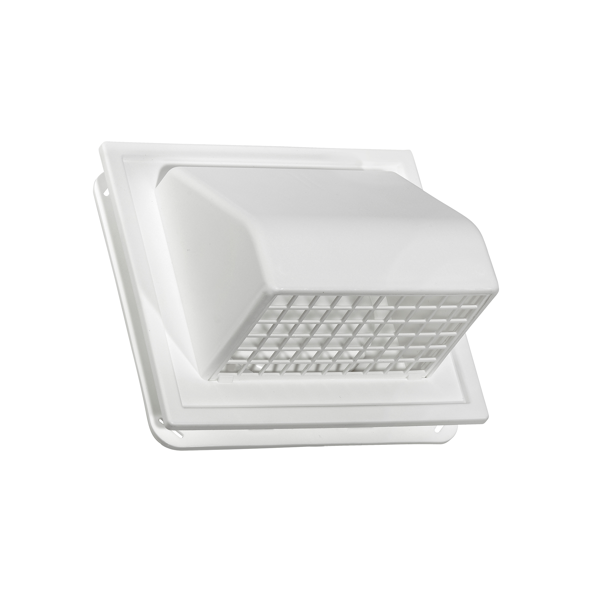 Dryer Vent - 4 inch Exhaust J-Channel Hood Vent #1471W-JC