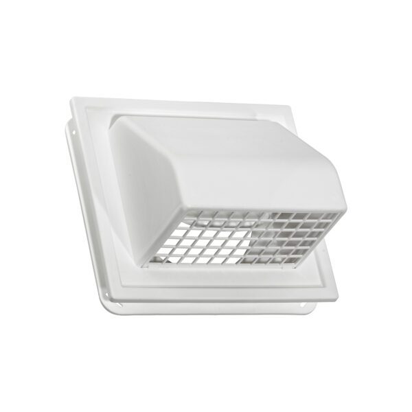 Dryer Vent - 4 inch Exhaust J-Channel Hood Vent #1471W-JC