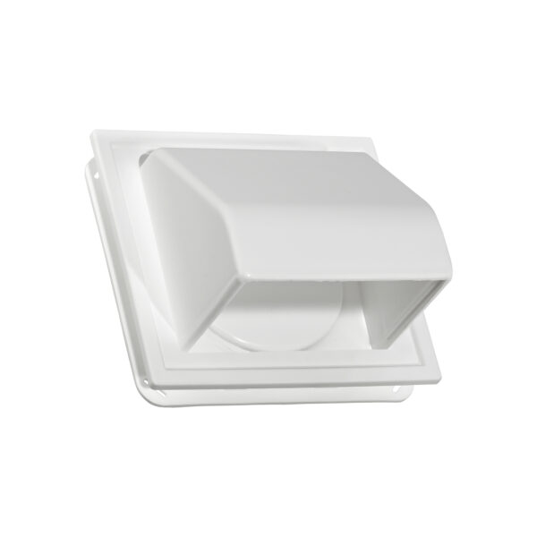 Dryer Vent - 4 inch Exhaust J-Channel Hood Vent #1471W-JC