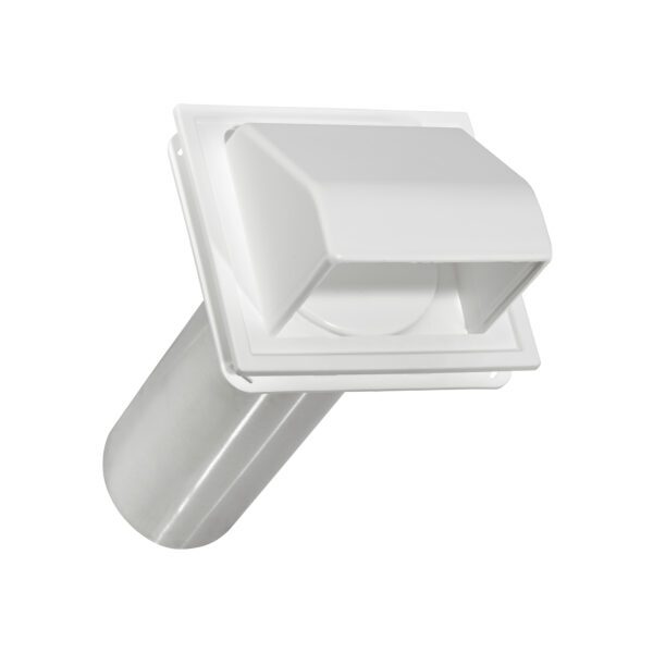 Dryer Vent - 4 inch Exhaust J-Channel Hood Vent #224W-JC