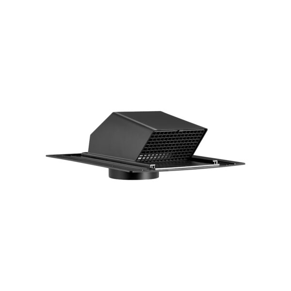 Dryer Vent - 4 inch Black Plastic Roof Exhaust Vent #3540RCS